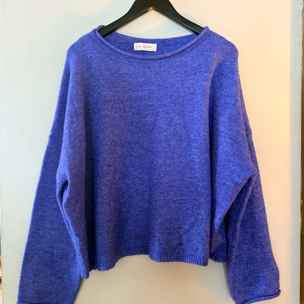By Together Vibrant Blue Knit Top